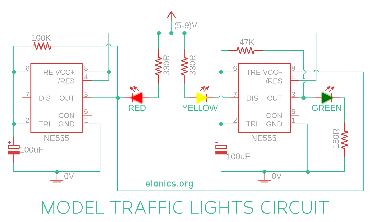 Traffic light control wiring  Traffic light, Light control, Electrical  circuit diagram