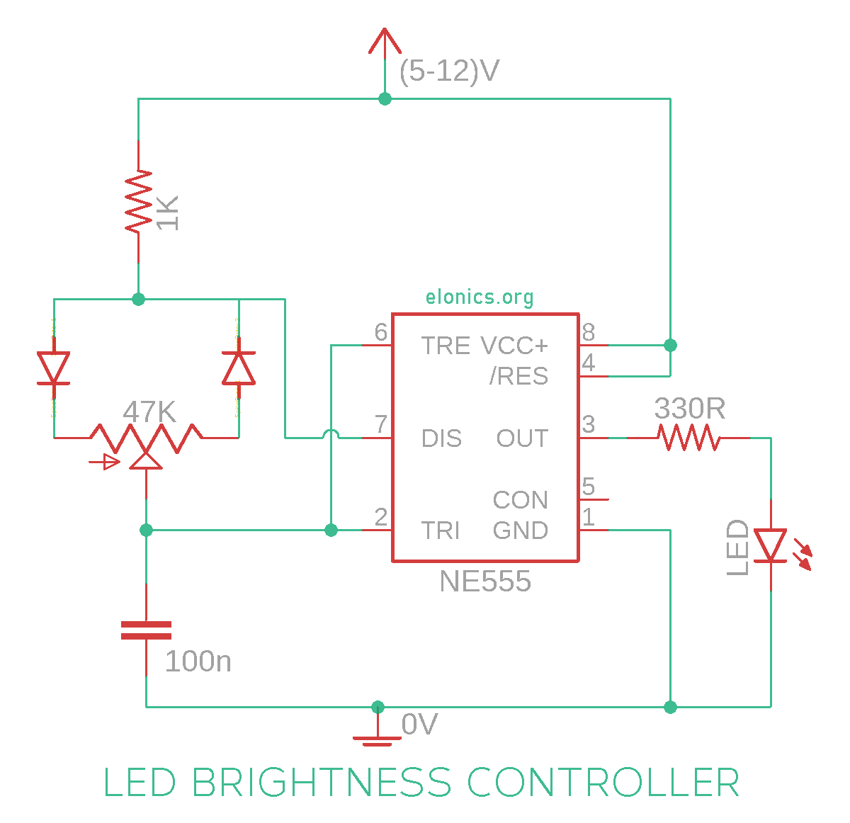 tilbede Elektriker Skæbne LED Dimmer and DC Motor Speed Controller Circuit Using PWM Technique