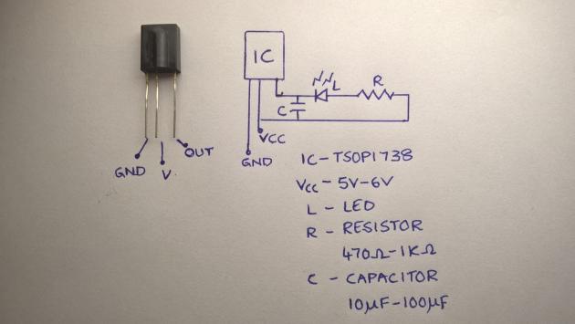 IR Remote Control Light Switch TSOP1738