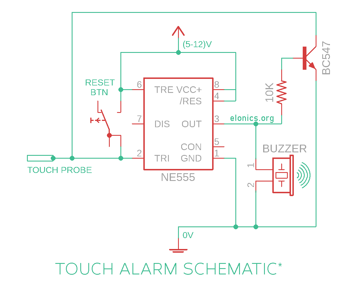 piezo touch circuit