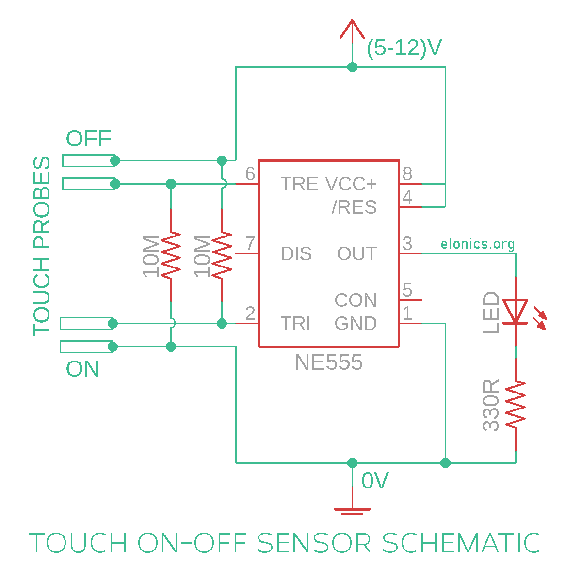 IR Detector Circuit using 555 Timer IC